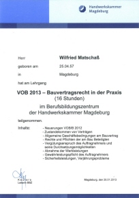 vob-zertifikat - w. matschaß 